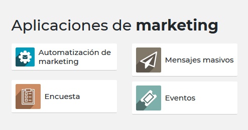 Aplicaciones de marketing en Odoo